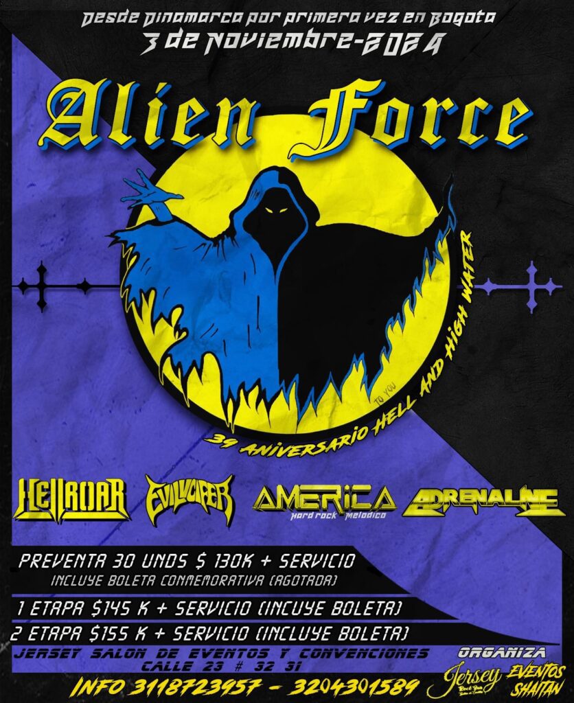alien force en bogota colombia noviembre