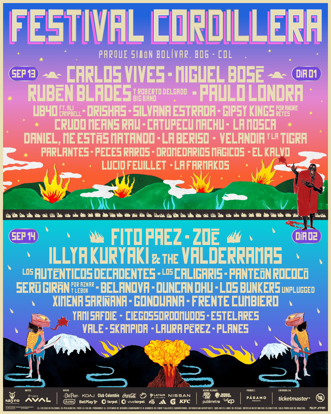 Festival Cordillera 2025 cartel y boletas