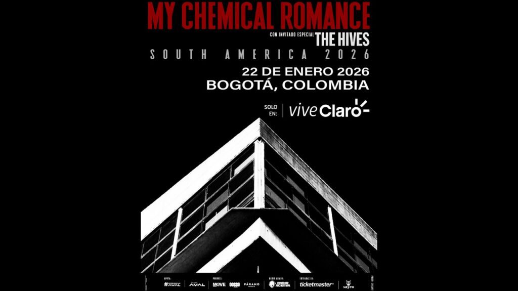 My Chemical Romance y the hives en Bogota Colombia 2026 vitrina rock