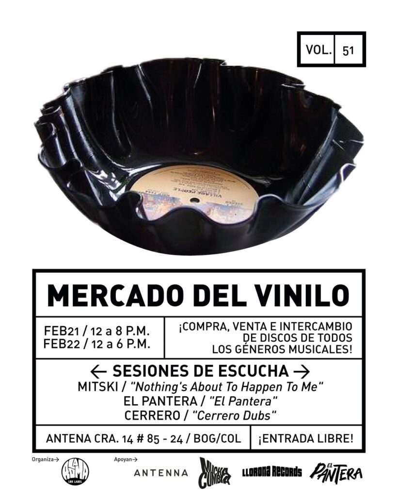 Mercado de Vinilo Bogotá 21 de febrero