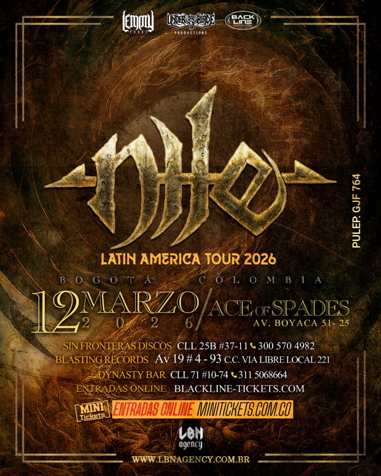 Nile en bogota colombia 2026