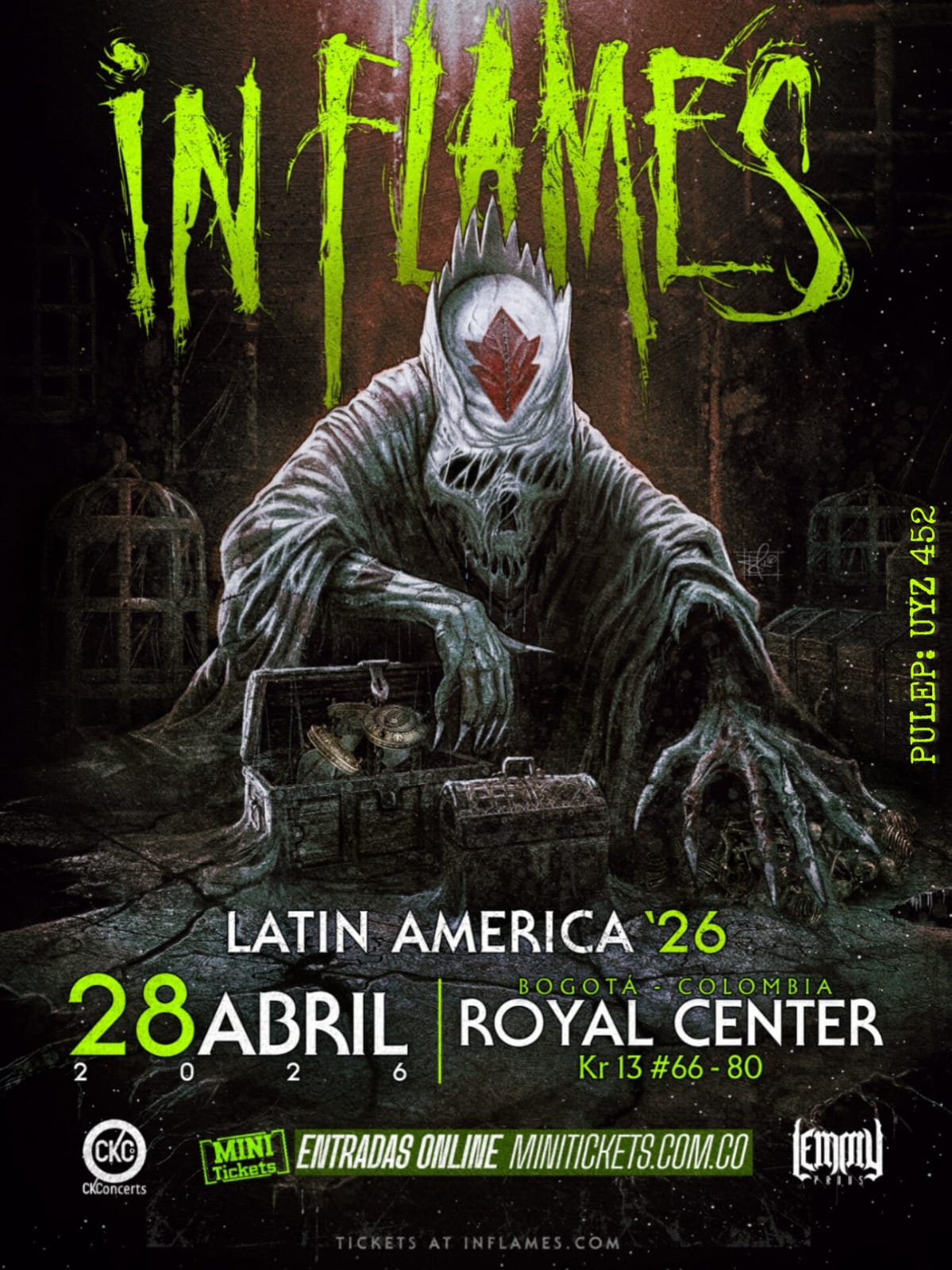 in flames en bogotá 2026