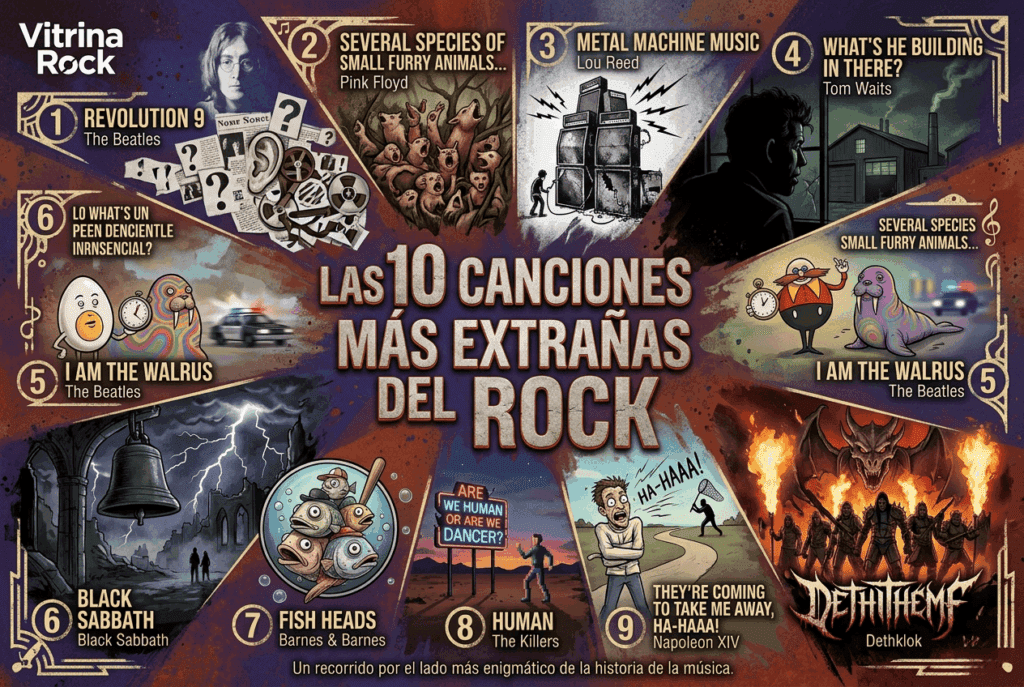 10 canciones más extrañas del rock