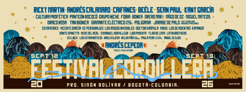 festival cordillera 2026 cartel y boletas